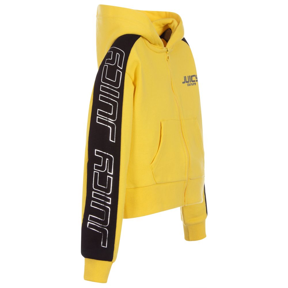 Juicy Couture Yellow Cropped Zip Up Top Childrensalon Outlet
