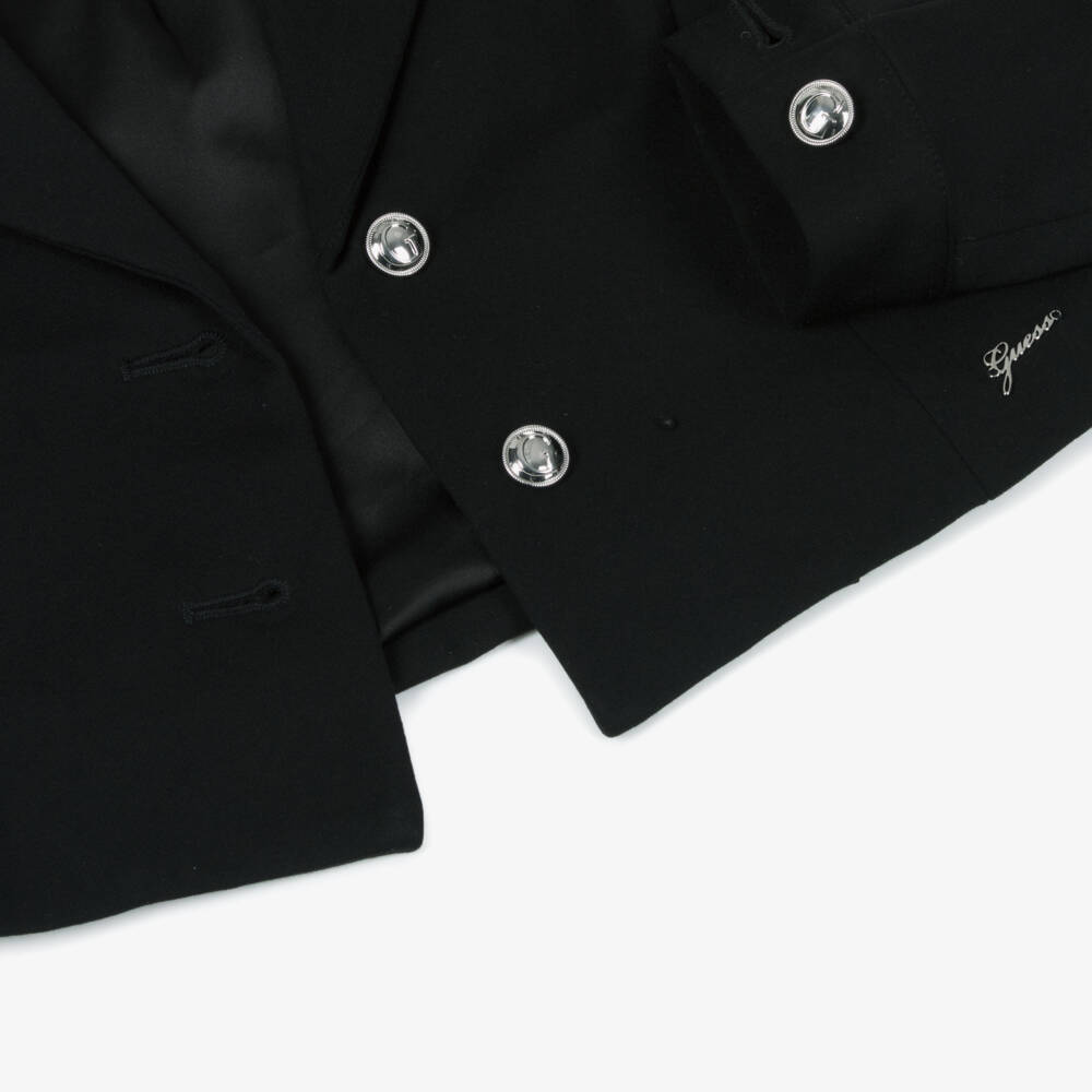 Guess-Junior Girls Black Lenzing Cropped Blazer | Childrensalon Outlet
