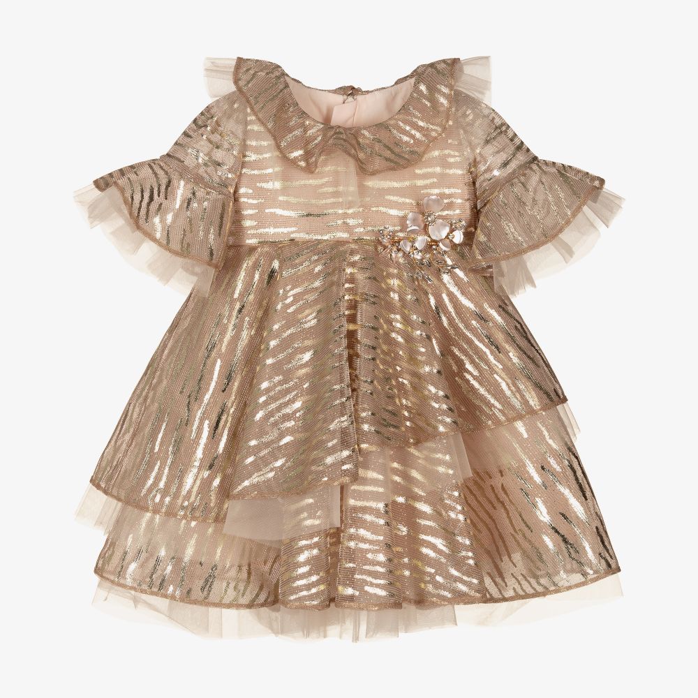 Junona - Розовое шифоновое платье для малышек | Childrensalon