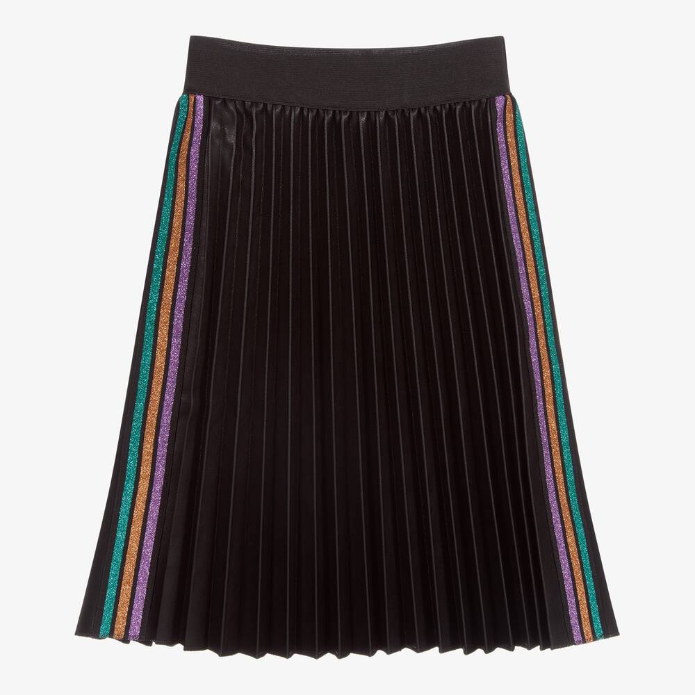 Junona - Black Faux Leather Skirt | Childrensalon