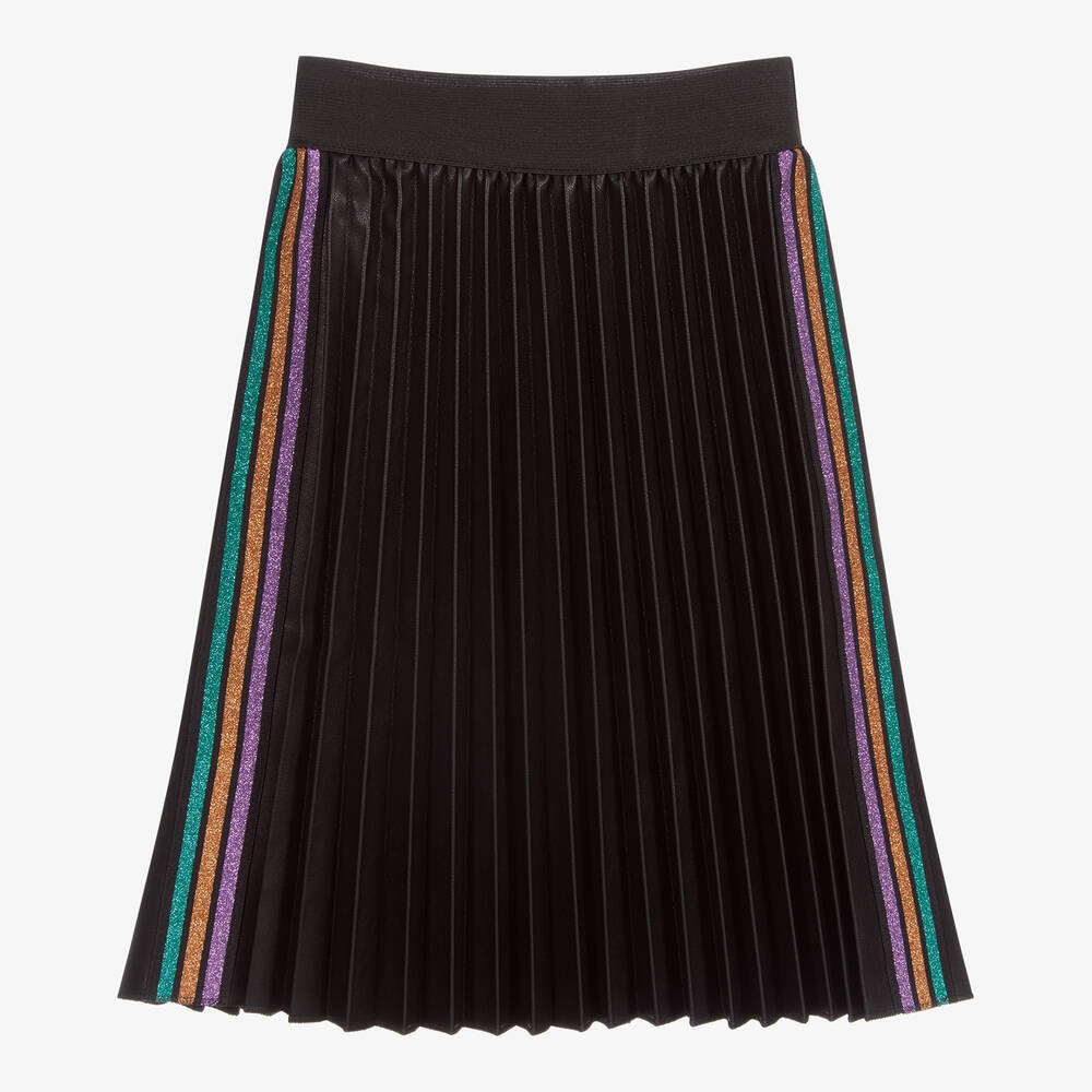 Junona - Black Faux Leather Skirt | Childrensalon Outlet