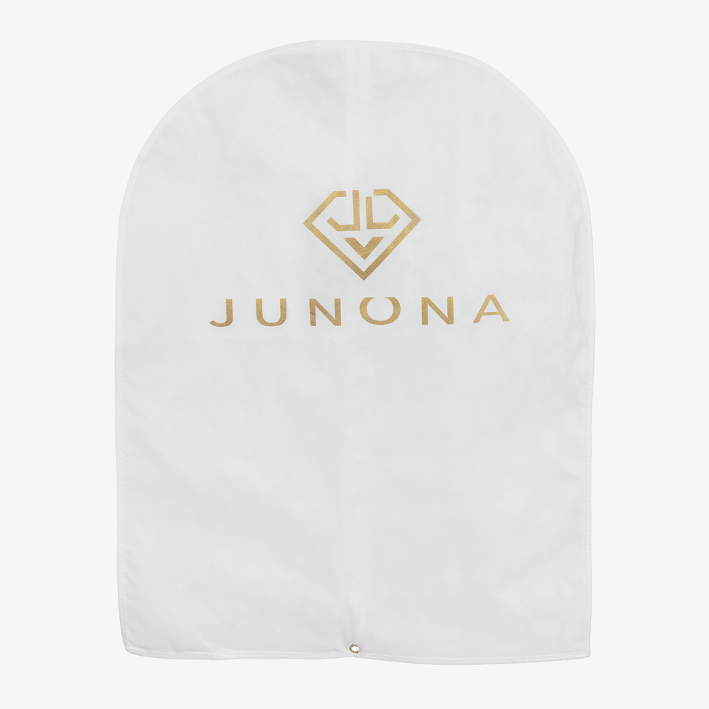 Junona-فستان ساتان لون كحلي وذهبي بطبعة ورود | Childrensalon Outlet