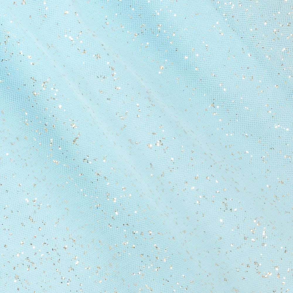 Junona-بلوز كروب تول وأورغانزا لون أزرق للبنات | Childrensalon Outlet