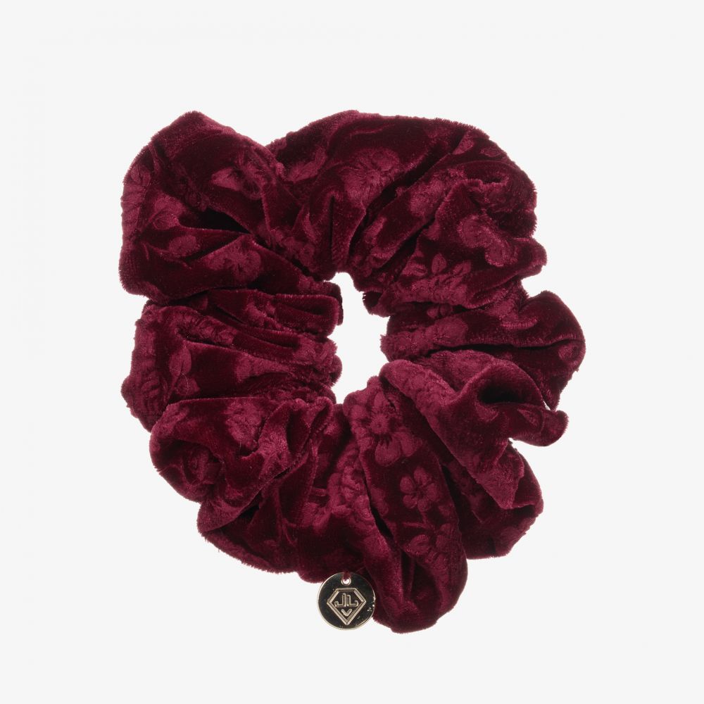 Junona - Burgundy Red Velvet Scrunchie | Childrensalon