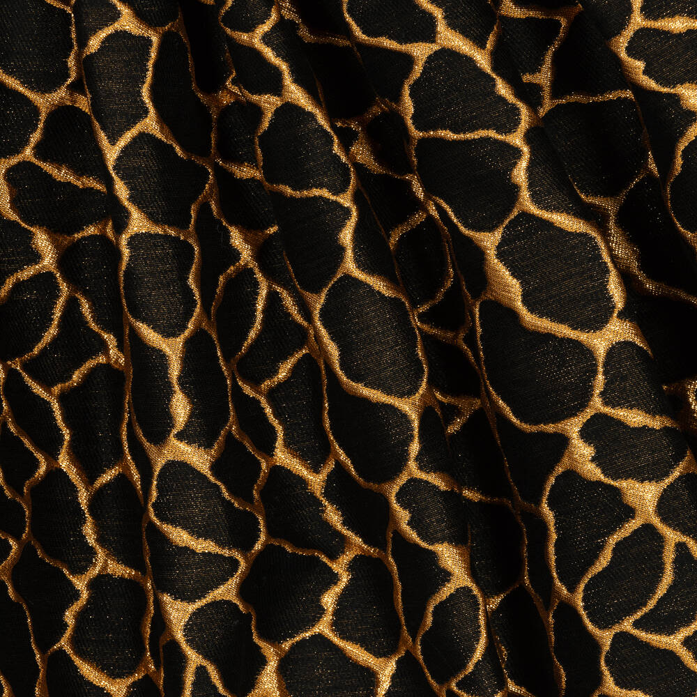 Junona-فستان جاكارد لون أسود وذهبي | Childrensalon Outlet