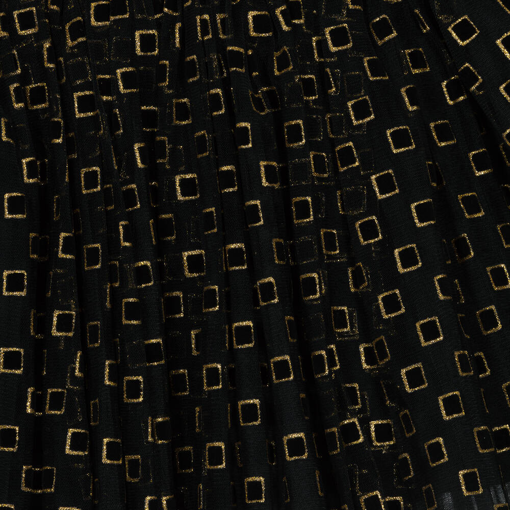 Junona-Girls Black & Gold Tulle Skirt | Childrensalon Outlet