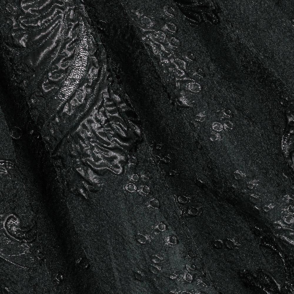 Junona-Girls Black Jacquard Organza Dress | Childrensalon Outlet