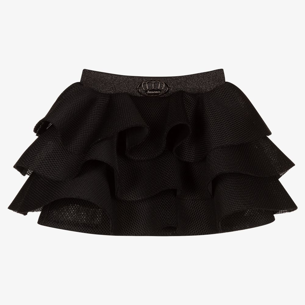 Black skirt ruffle deals