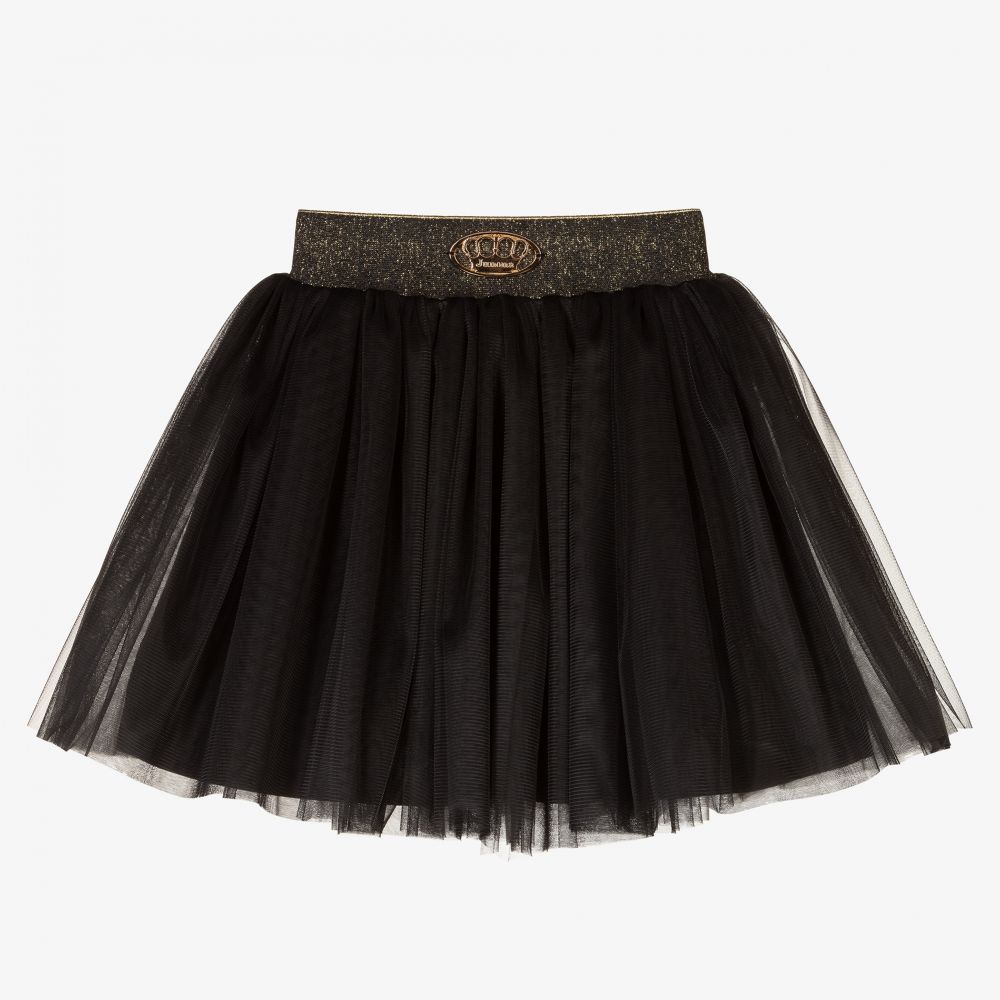 Black tulle skirt for toddlers top
