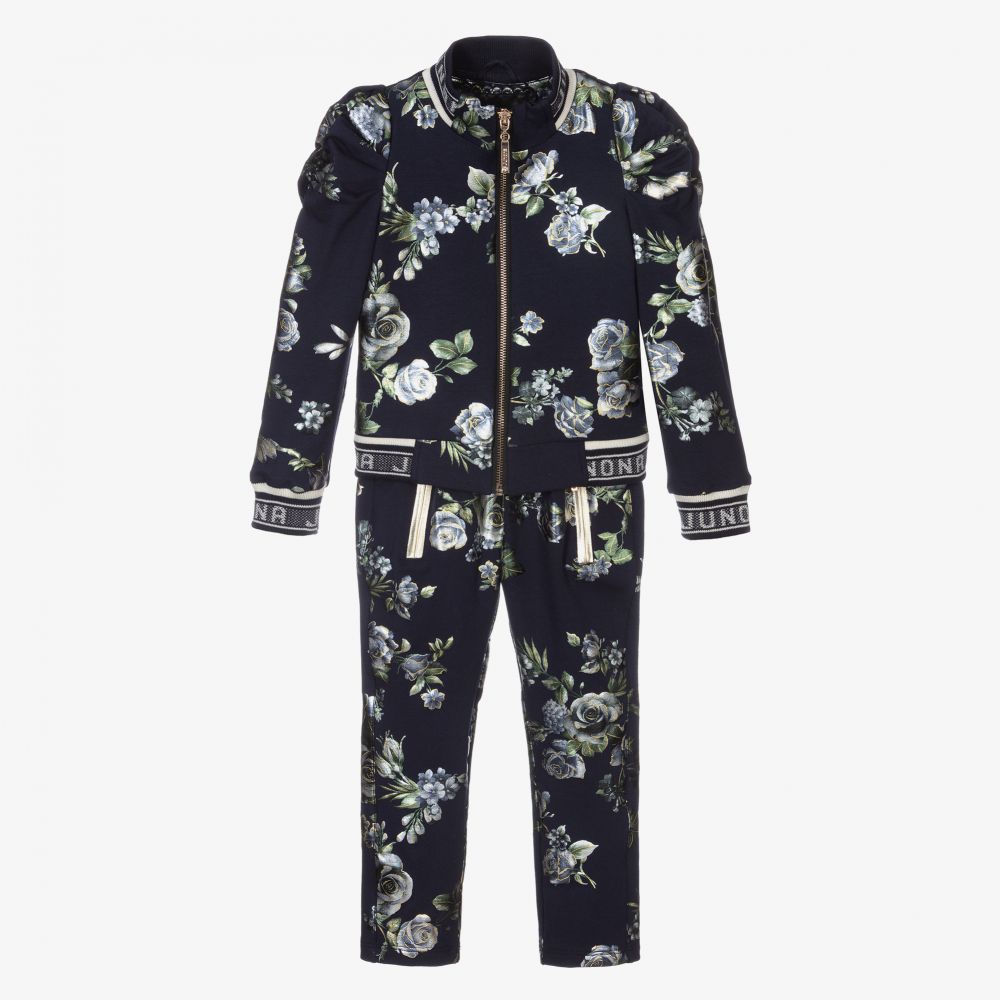 Girls floral tracksuit store