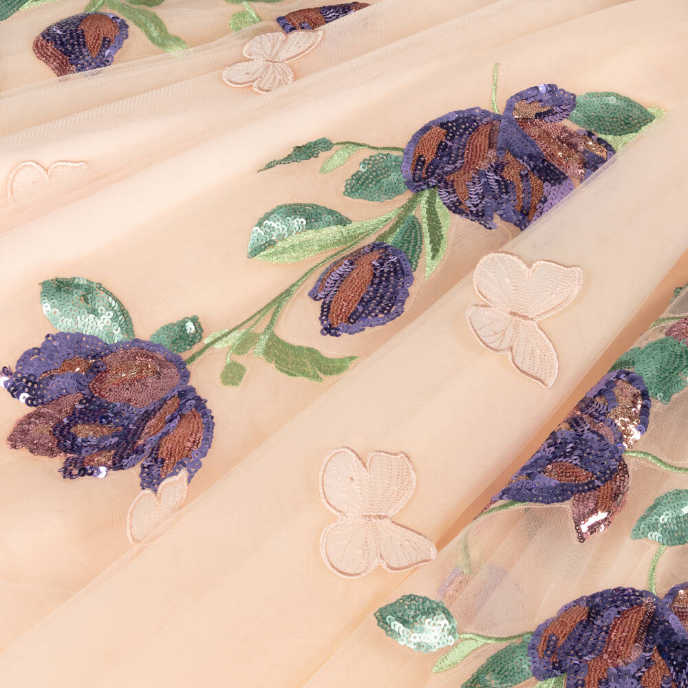 Junona-Платье из румяного тюля с пайетками для девочек | Childrensalon Outlet