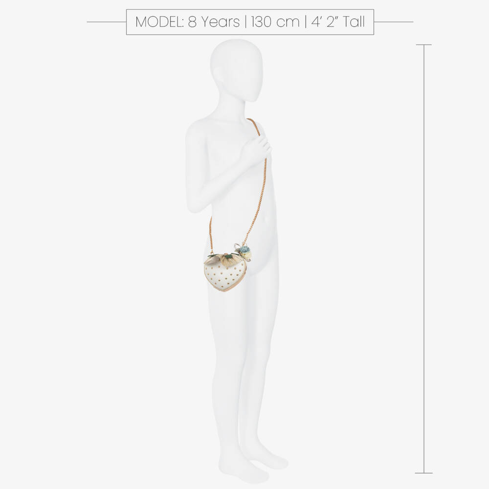 Junona-Girls Chic White & Gold Purse | Childrensalon Outlet