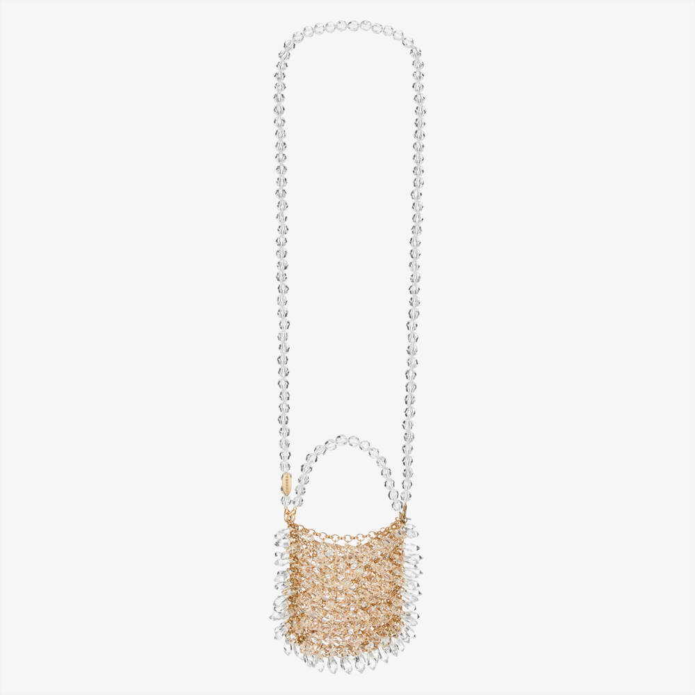 Junona-Girls' Dazzling Gold Bead Clutch | Childrensalon Outlet