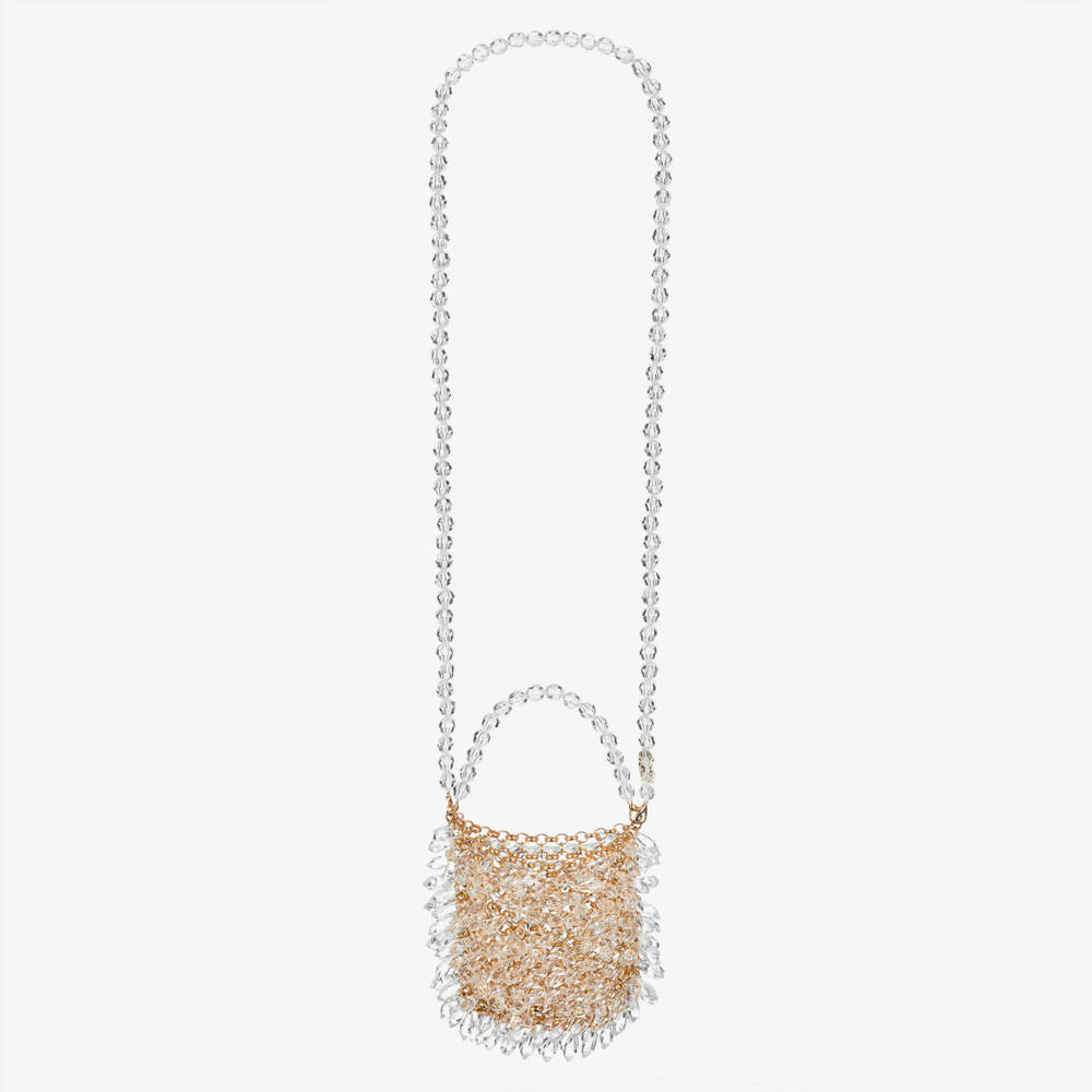 Junona-Girls' Dazzling Gold Bead Clutch | Childrensalon Outlet