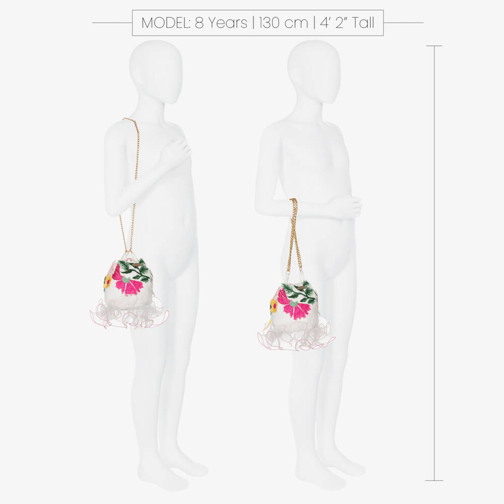 Junona-Girls Delicate Floral Tulle Purse | Childrensalon Outlet