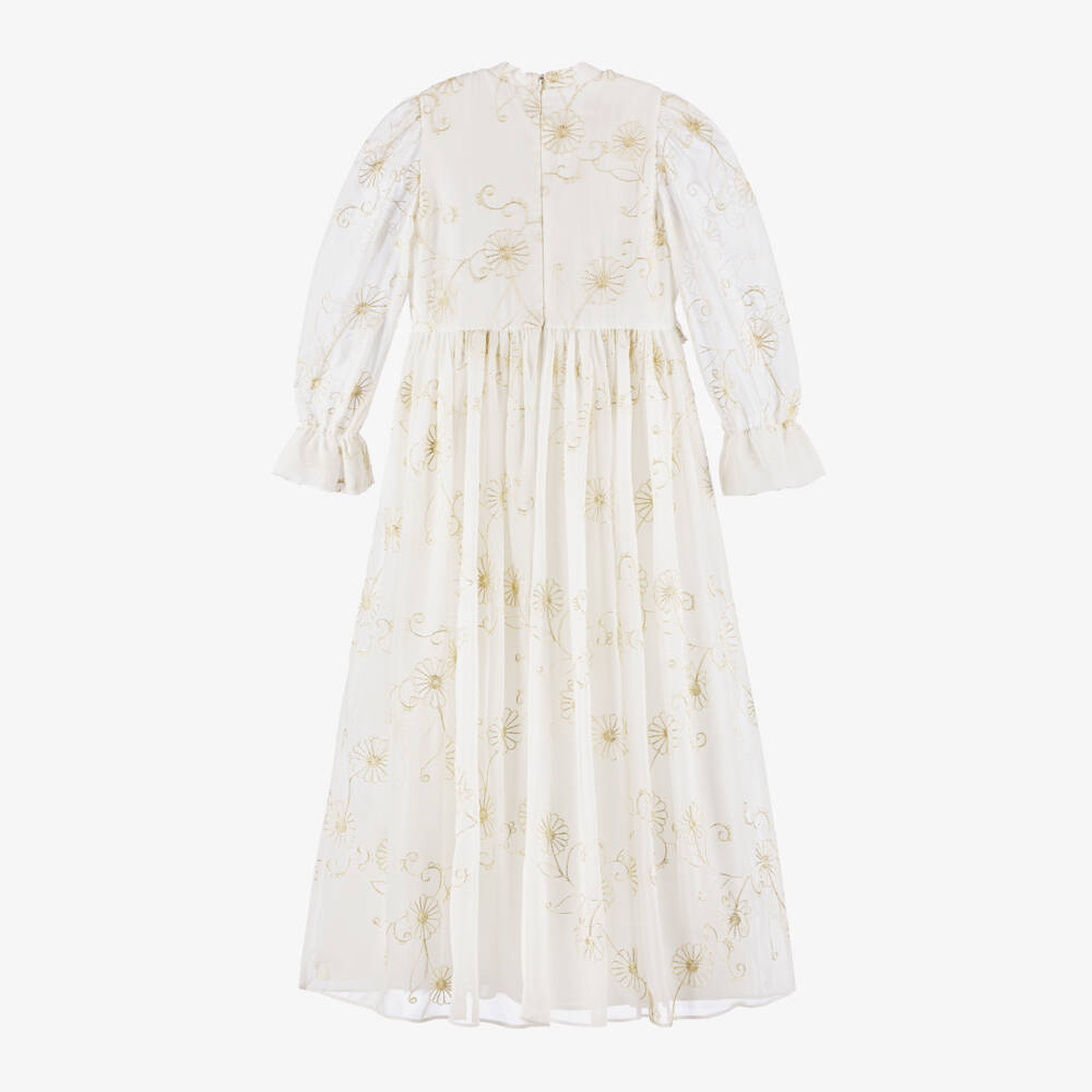 Junona-فستان شيفون عاجي أنيق للبنات | Childrensalon Outlet