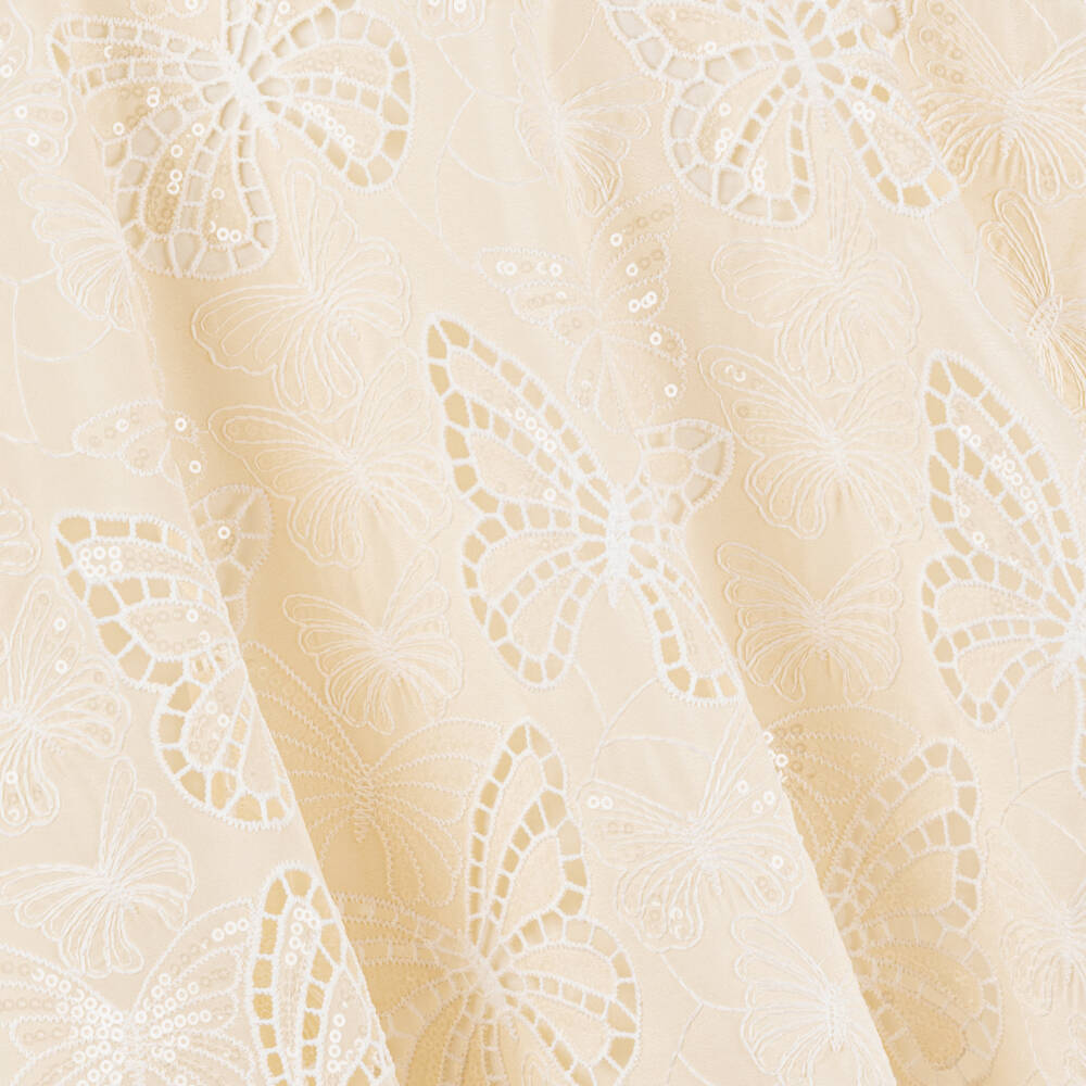 Junona-فستان عاجي أنيق للبنات مزين بالترتر | Childrensalon Outlet