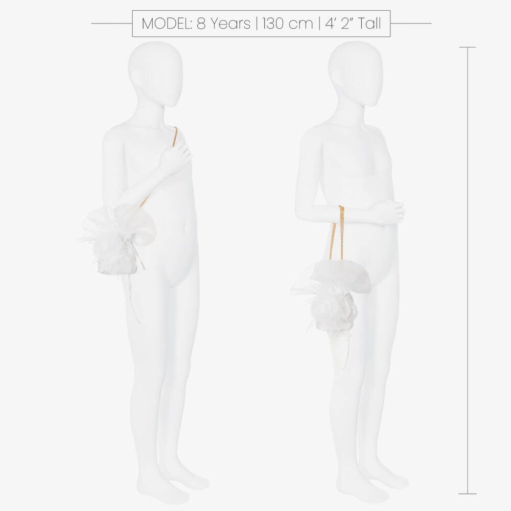 Junona-Girls Elegant White Feather Pouch | Childrensalon Outlet