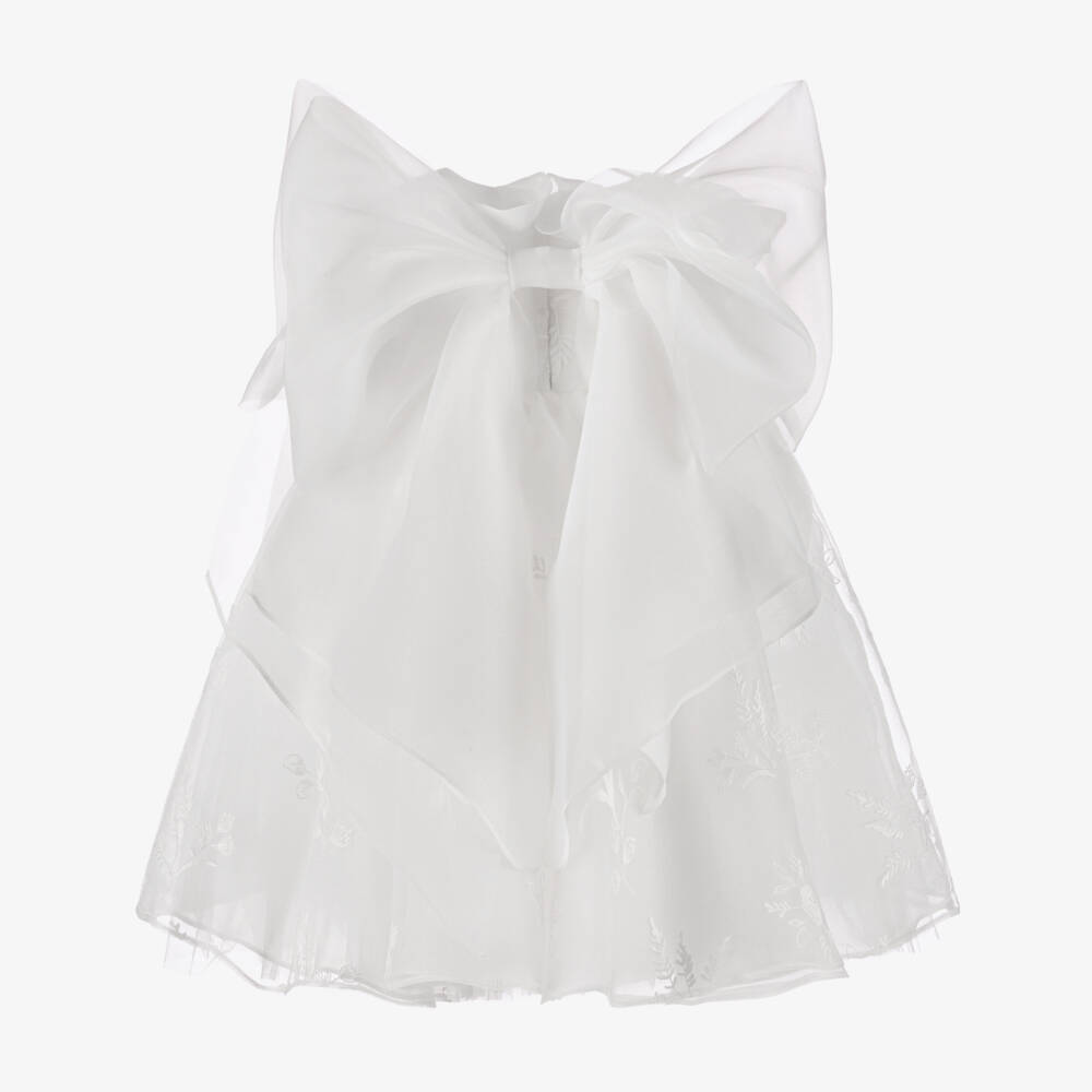 Junona-Girls Elegant White Floral Dress | Childrensalon Outlet