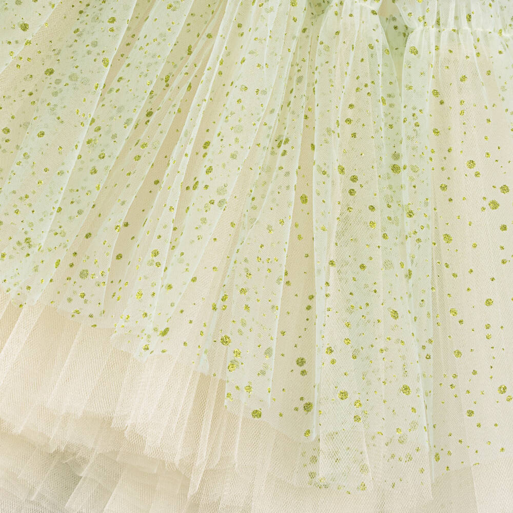 Junona-Girls Emerald Sequin Tulle Dress | Childrensalon Outlet