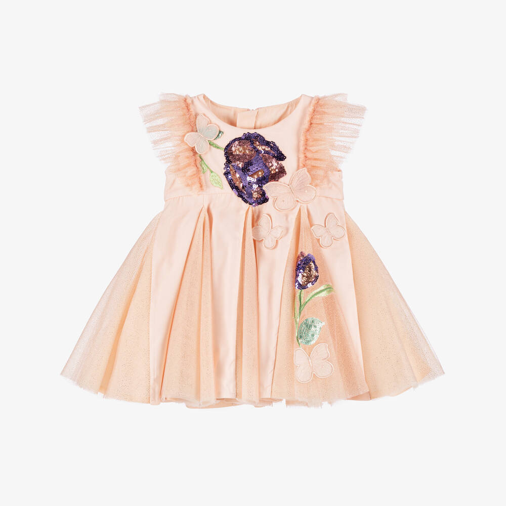 Junona-فستان الفراشة الساحر للبنات بالترتر | Childrensalon Outlet