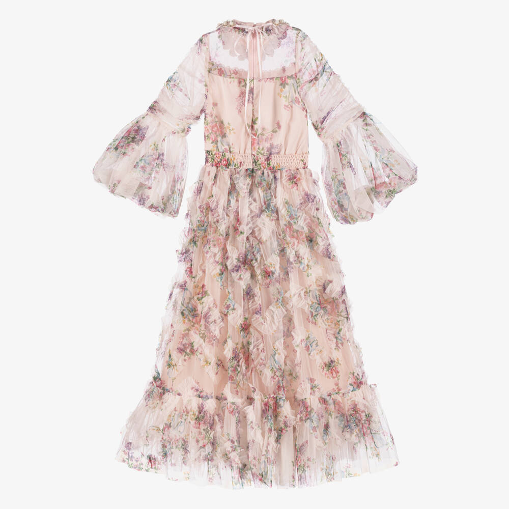 Junona-Очаровательное розовое платье из тюля для девочек | Childrensalon Outlet