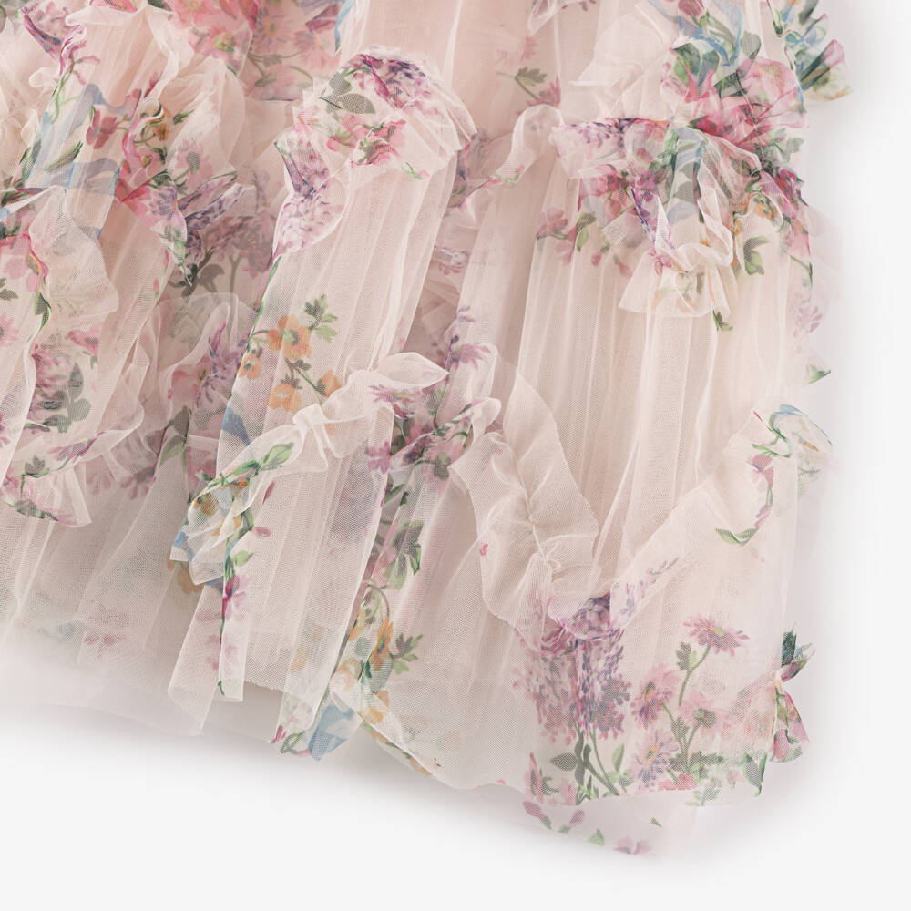 Junona-Очаровательное розовое платье из тюля для девочек | Childrensalon Outlet