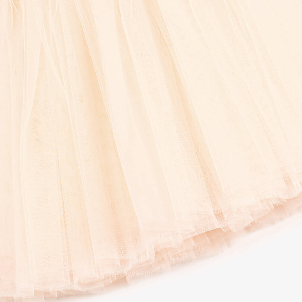 Junona-Girls Feathered Organza & Satin Gown | Childrensalon Outlet