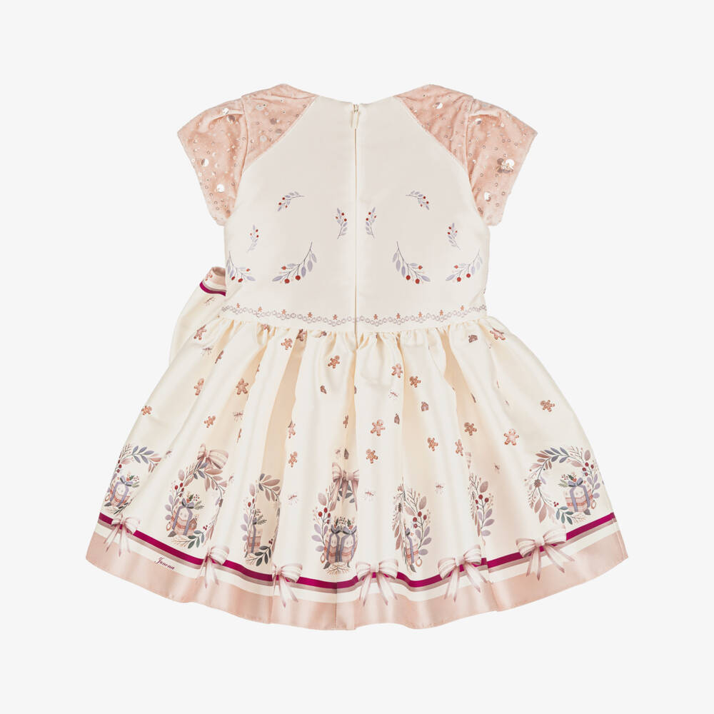 Junona-Girls Festive Gingerbread Dress | Childrensalon Outlet