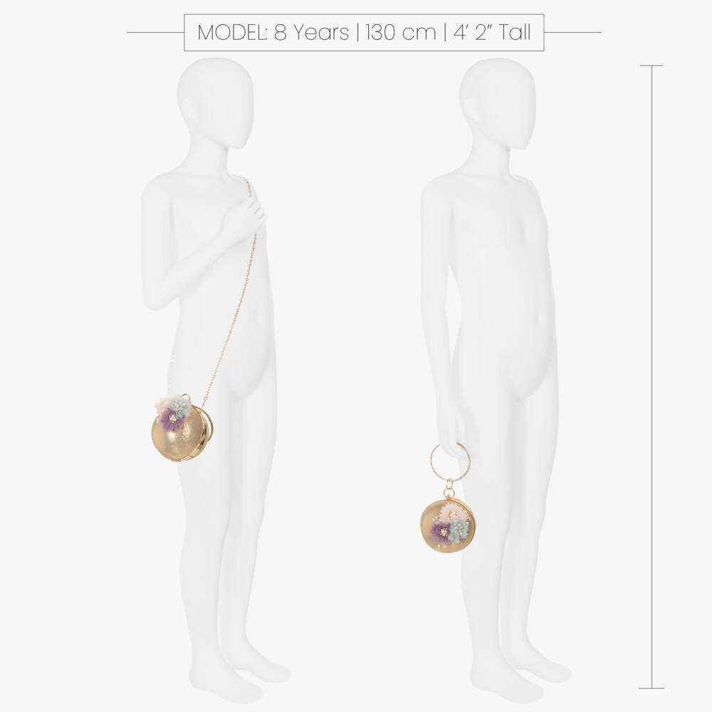 Junona-Girls Glitter Globe Floral Handbag | Childrensalon Outlet