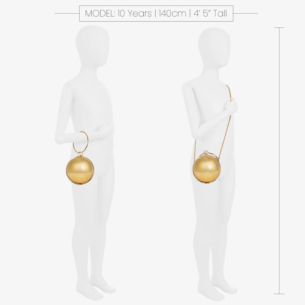 Gold ball clutch bag best sale