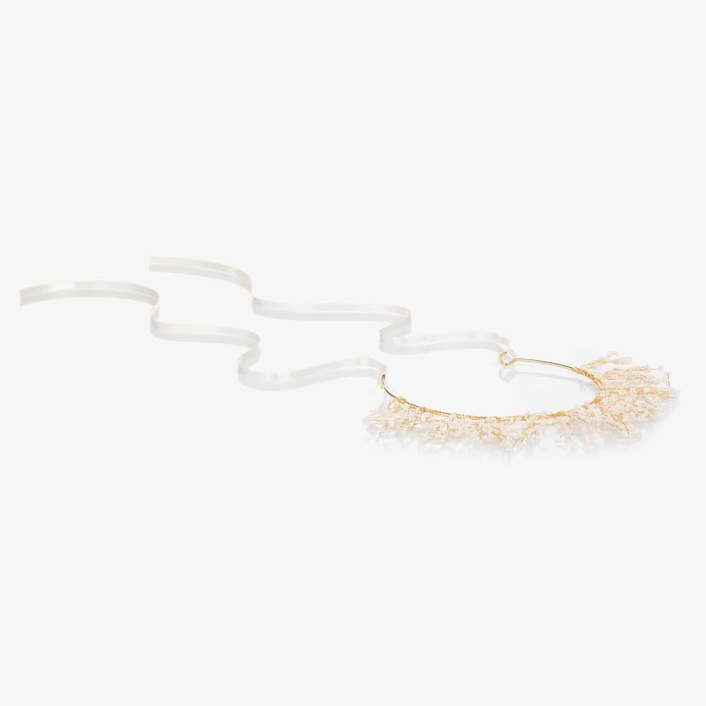 Junona-Girls Gold Beaded Garland Hairband | Childrensalon Outlet