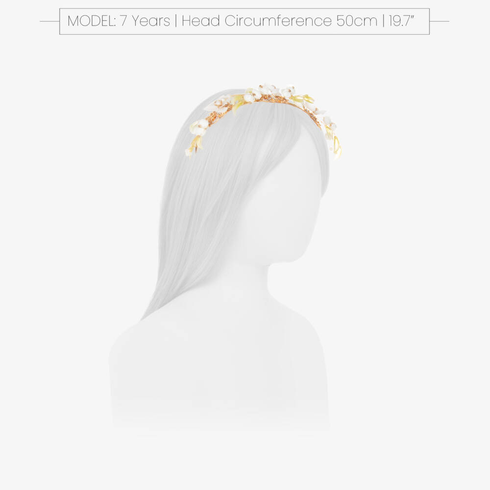 Junona-Girls Golden Blossom Headpiece | Childrensalon Outlet