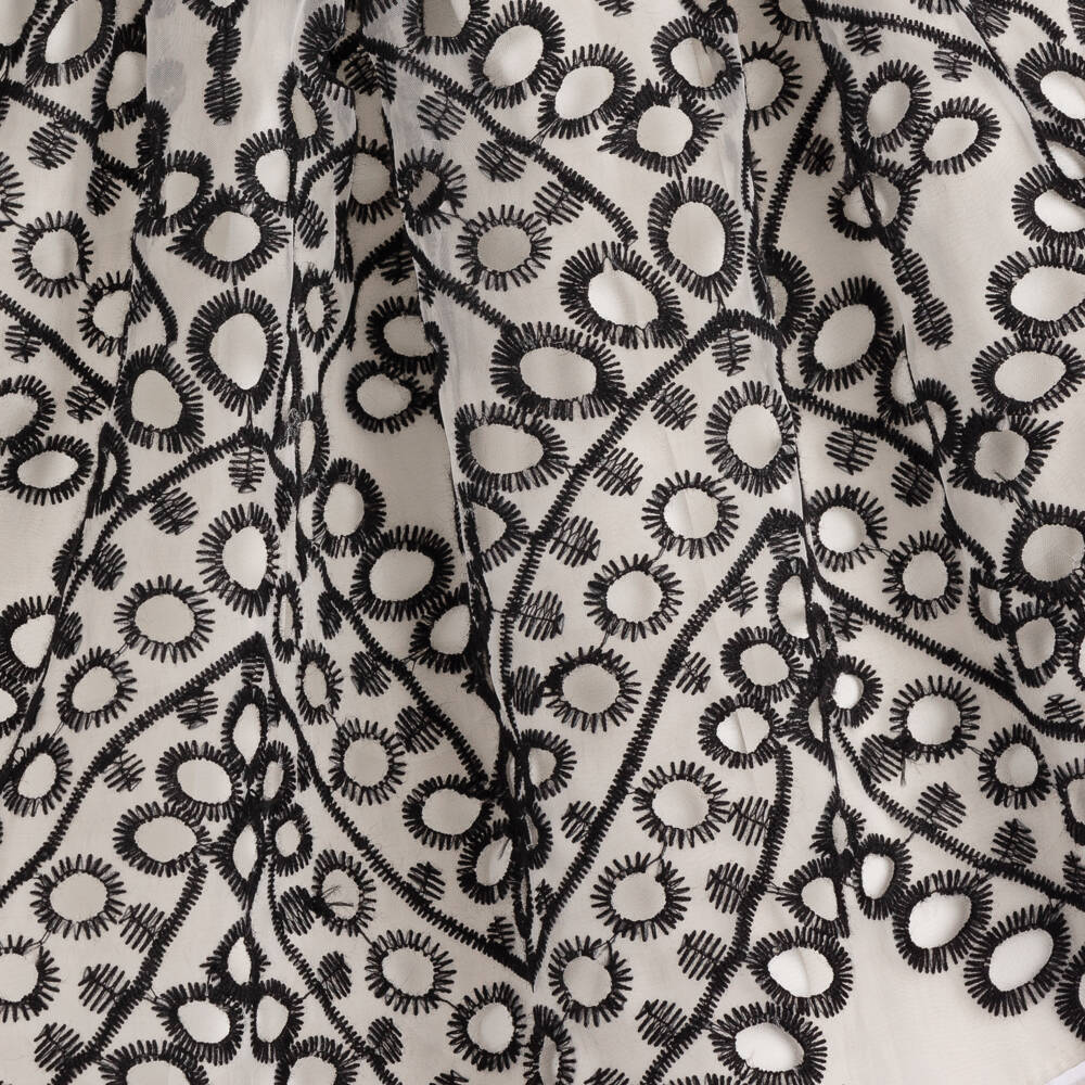 Junona-تنورة أورجانزا لون عاجي وأسود | Childrensalon Outlet