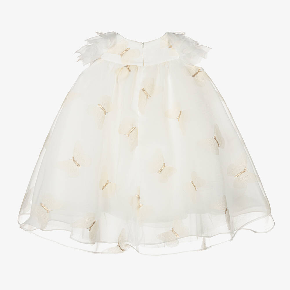 Junona-Кремовое платье с бабочками | Childrensalon Outlet