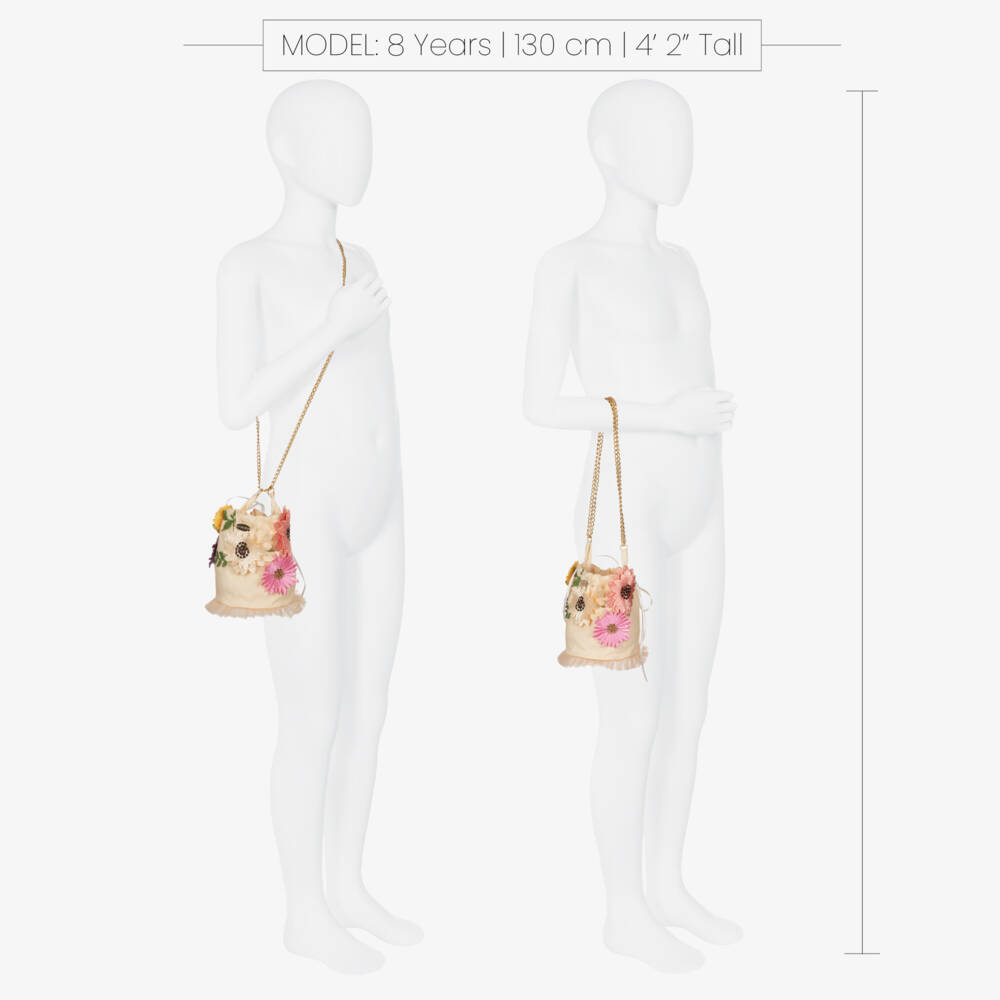 Junona-Girls Ivory Floral Embellished Purse | Childrensalon Outlet