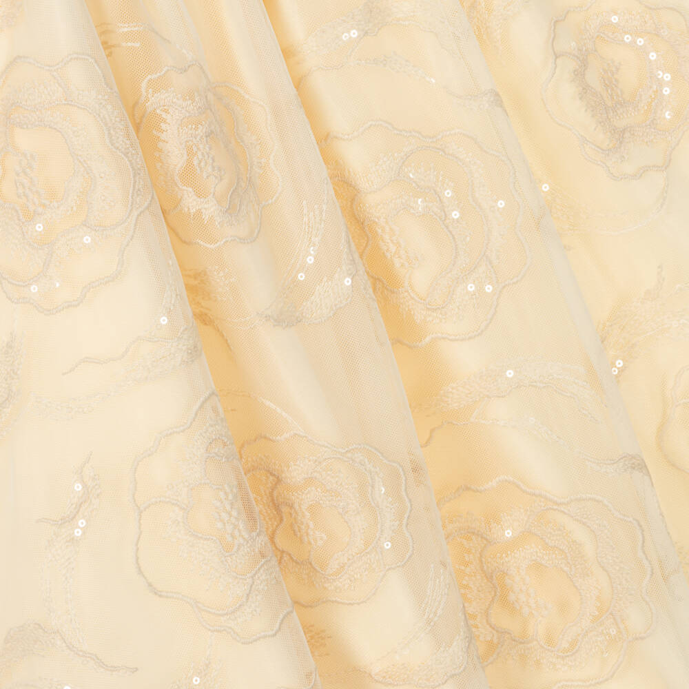 Junona-Кремовое кружевное платье из тюля для девочек | Childrensalon Outlet