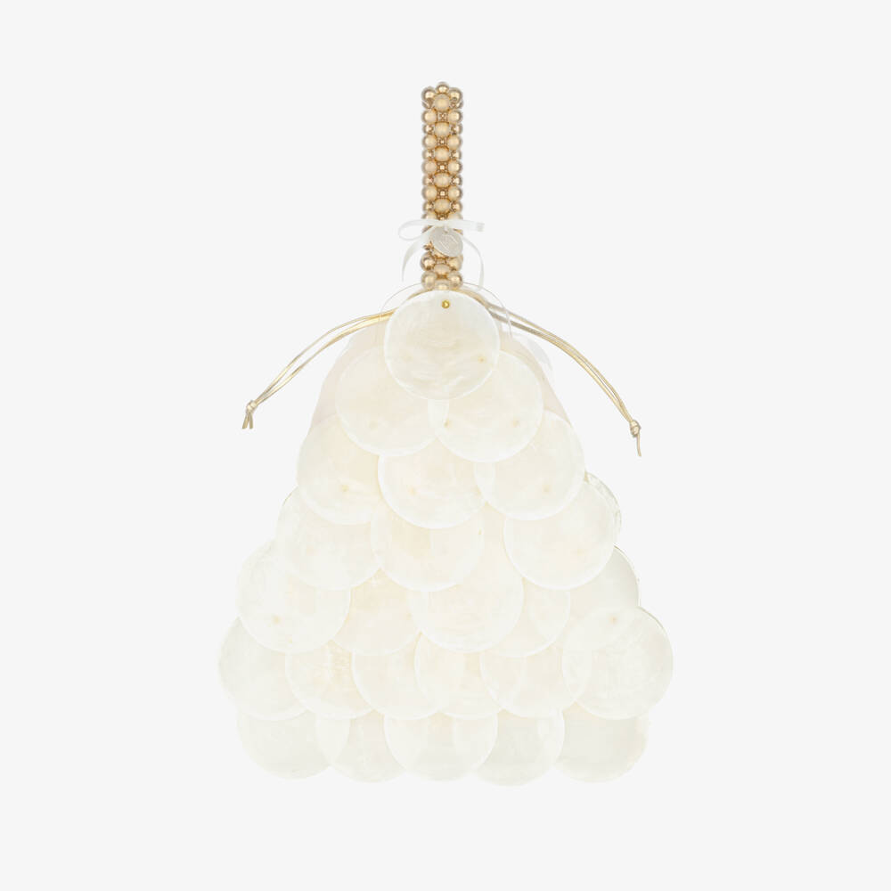 Junona-Кремовая сумка в форме ракушки | Childrensalon Outlet