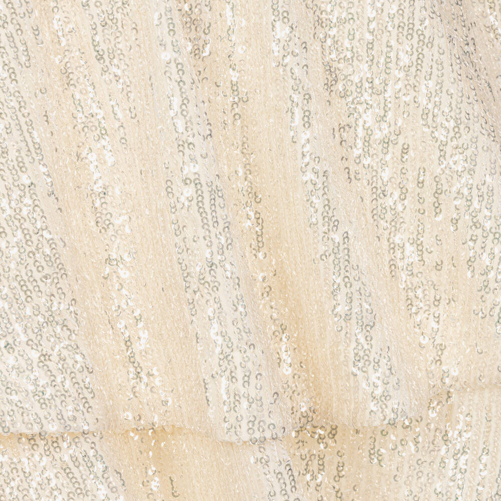 Junona-Girls Ivory Sequin Skirt | Childrensalon Outlet