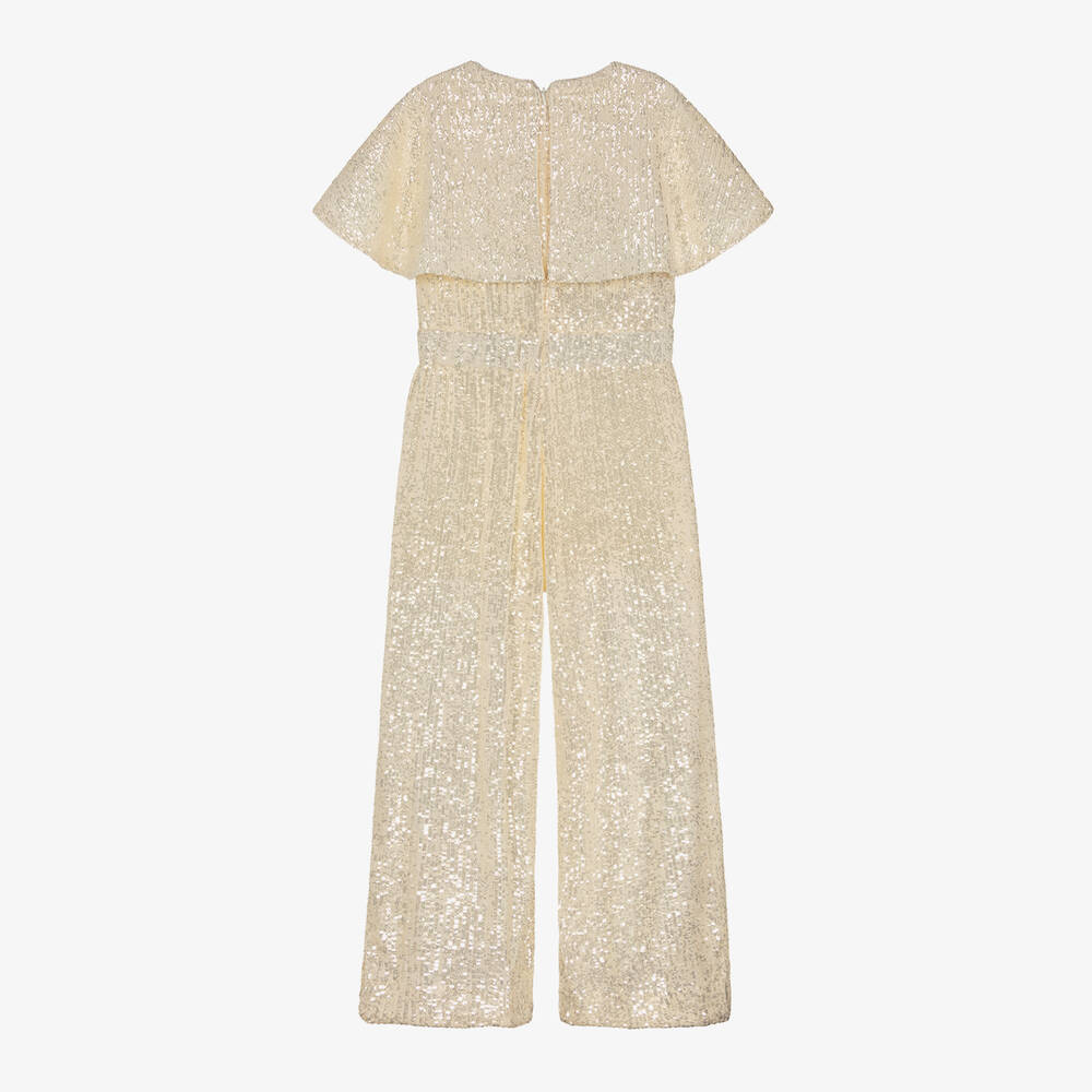 جونونا-جمبسوت لون عاجي مزين بترتر للبنات | Childrensalon Outlet