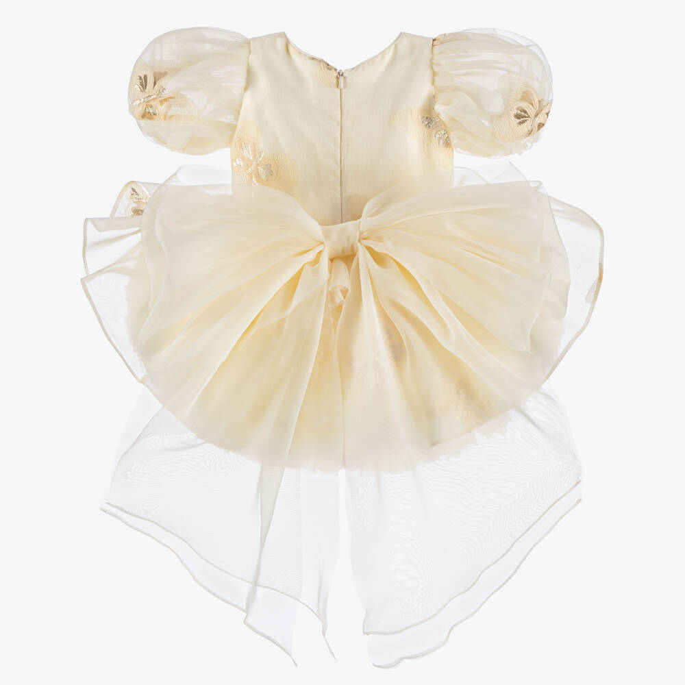 Junona-Кремовое платье из тюля для девочек | Childrensalon Outlet