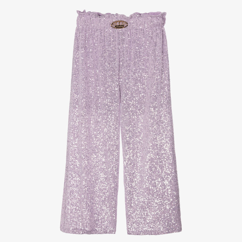 Junona-Фиолетовые брюки с пайетками | Childrensalon Outlet