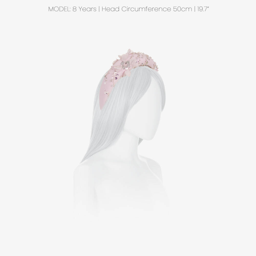 Junona-Girls Lilac Sequin & Floral Embellished Hairband | Childrensalon Outlet