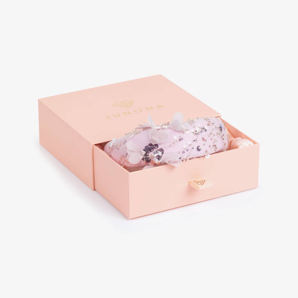 Junona-Girls Lilac Sequin & Floral Embellished Hairband | Childrensalon Outlet