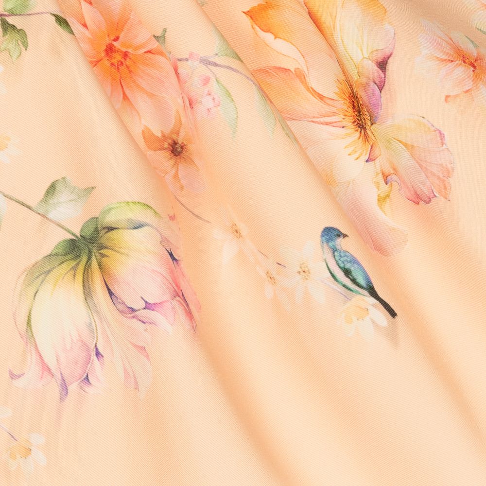 Junona-Girls Orange Floral Skirt | Childrensalon Outlet