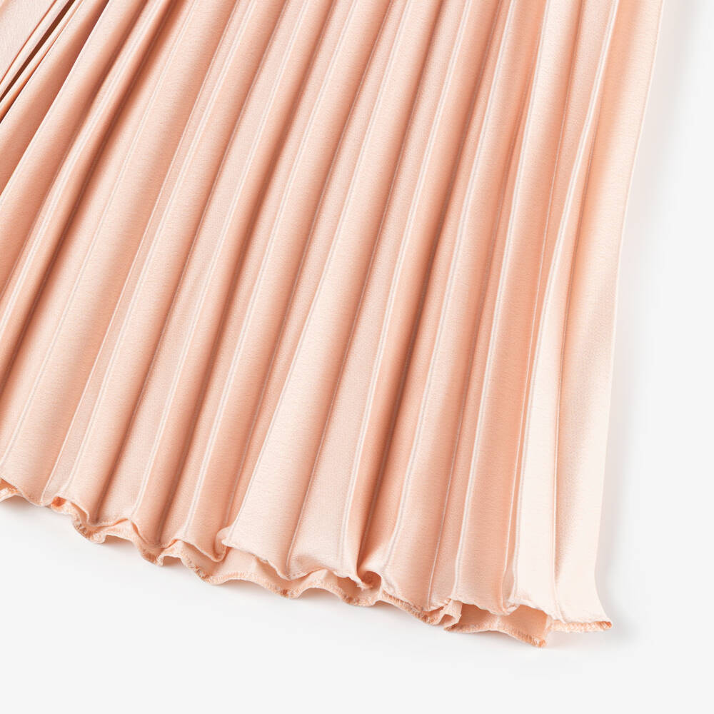 Junona-Girls Peach Pink Pleated Palazzo Trousers | Childrensalon Outlet