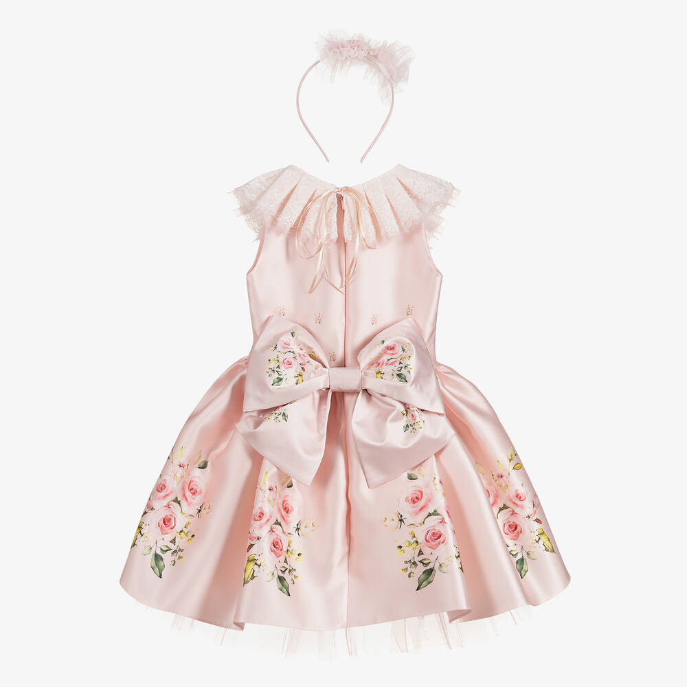 Junona-Girls Pink 3 Piece Dress Set | Childrensalon Outlet