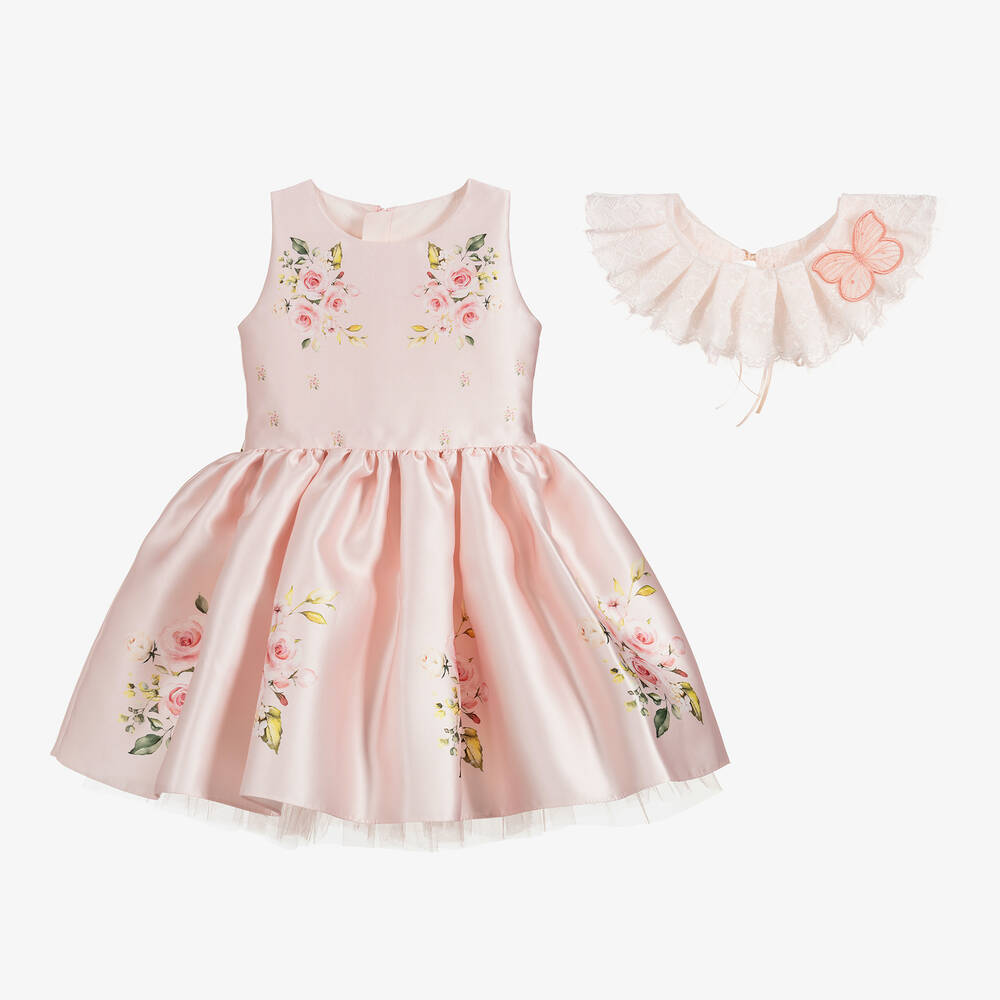 Junona-Girls Pink 3 Piece Dress Set | Childrensalon Outlet
