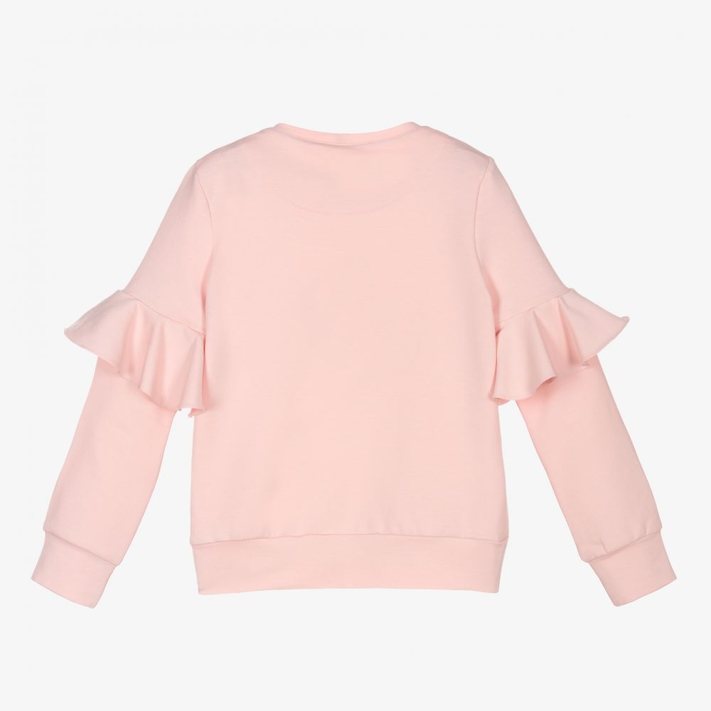 Junona-Girls Pink Cotton Top | Childrensalon Outlet