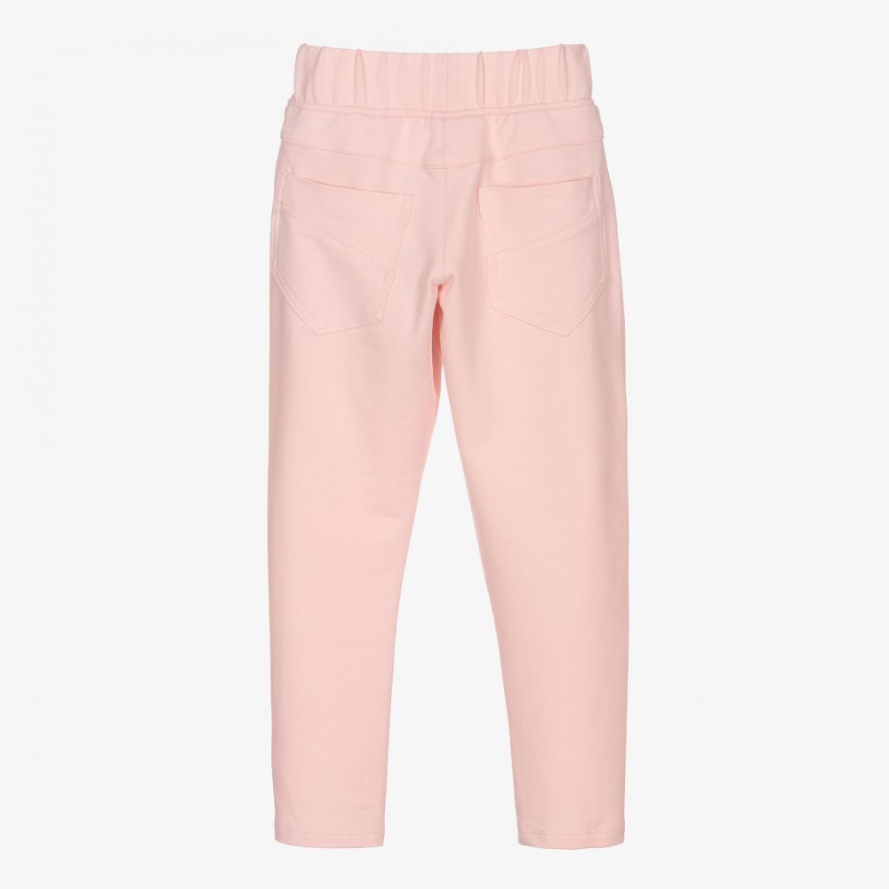 Junona-Girls Pink Cotton Trousers | Childrensalon Outlet